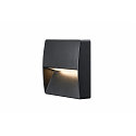 SLV Outdoor luminaire DOWNUNDER OUT SQUARE WL LED Wall recessed luminaire, 4,5W, 3000/4000K, 150lm, IP65, anthracite
