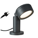 SLV Sokkelarmatuur ESKINA 30 POLE CCT CCT Switch, instelbaar IP44 / IP65, antraciet dimbaar