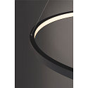 Pendelarmatuur ONE 80 DALI IP20, zwart dimbaar