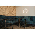 SLV LED Wall luminaire ONE 60 DALI LED, 25W, 3000/4000K, 1400/1500lm, white