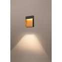 SLV LED Outdoor wall luminaire FLATT SENSOR LED, 16W, 3000/4000K, 600lm, IP54, anthracite