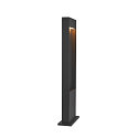 SLV LED Outdoor luminaire FLATT POLE LED Floor lamp, 9,7W, 3000/4000K, 400lm, IP65, 65cm, anthracite