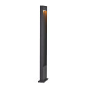 SLV Padverlichting FLATT POLE 100CM hoekig, CCT Switch IP65, antraciet, mat 