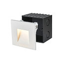 SLV Wandinbouwarmatuur MOBALA LED hoekig, asymmetrisch, indirect, schakelbaar IP20, wit 