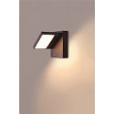 SLV Wandarmatuur voor buitenshuis ABRIDOR draaibaar, CCT Switch, schakelbaar IP55, antraciet 