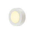 SLV LED Wall / Ceiling luminaire SENSER 12 CW, round, IP20, white, 8,2W, 3000K, 480lm