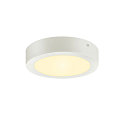 SLV LED Wall / Ceiling luminaire SENSER 18 CW, round, IP20, white, 12W, 3000K, 880lm