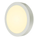 SLV LED Wall / Ceiling luminaire SENSER 24 CW, round, 15W, IP20, white, 3000K, 1200lm