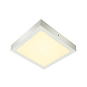 LED Wall / Ceiling luminaire SENSER 24 CW, square, 15W, 1200lm, IP20, white, 3000K