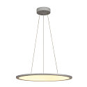 LED Pendant luminaire PANEL 60 DALI LED, round, 42W, 110�, 3000K, 3150lm, gray
