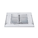 SLV LED Ceiling recessed luminaire LED PAVONO 620x620, 100�, UGR 16, white, 3000K, 3200lm
