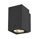 SLV Wandarmatuur voor buitenshuis ENOLA SQUARE SINGLE CCT IP 65, antraciet, transparant 
