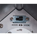 Premium-LED Outdoor Ceiling luminaire ENOLA SQUARE CCT, IP65 IK02, S-size, 9W 3000 / 4000K 510 / 580lm 38�, CRi>90, anthracite