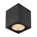 SLV Premium-LED Outdoor Ceiling luminaire ENOLA SQUARE CCT, IP65 IK02, M-size, 10W 3000 / 4000K 700 / 800lm 38�, CRi>90, anthracite