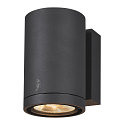 SLV Premium-LED Outdoor Wall luminaire ENOLA ROUND SINGLE CCT, IP65 IK02, M-size, 10W 3000 / 4000K 720 / 820lm 38�, CRi>90