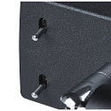 Wandarmatuur QUADRASS SPOT met LED-spot E27, melkachtig, zwart