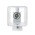 SLV Wandarmatuur QUADRASS SPOT met LED-spot E27, melkachtig, wit