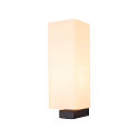 SLV Wandarmatuur QUADRASS INDOOR E27, melkachtig, zwart
