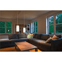 SLV Pendelarmatuur QUADRASS INDOOR E27, chroom, melkachtig