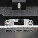 SLV Wandarmatuur voor buitenshuis ENOLA SQUARE SINGLE CCT single IP 65, antraciet, transparant 