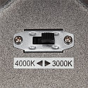 SLV Premium-LED Outdoor Ceiling luminaire ENOLA SQUARE CCT, IP65 IK02, L-size, 35W 3000 / 4000K 2500 / 2800lm 38�, CRi>90