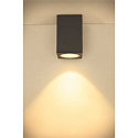 SLV Premium-LED Outdoor Ceiling luminaire ENOLA SQUARE CCT, IP65 IK02, L-size, 35W 3000 / 4000K 2500 / 2800lm 38�, CRi>90