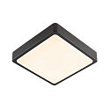 SLV LED Wall / Ceiling luminaire AINOS SQUARE Outdoor, 17W, 1300lm, CCT switch 3000/4000K, anthracite