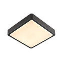 Plafondarmatuur voor buiten AINOS SQUARE SENSOR met sensor, vierkant, CCT Switch IP 65, antraciet 
