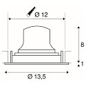 LED Ceiling recessed luminaire NUMINOS DL M, 4000K, IP20, rotatable / pivotable, 20�, 1600lm, UGR 19, black/black