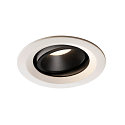 Plafondinbouwarmatuur NUMINOS DL M draaibaar, roteerbaar IP20, zwart, wit