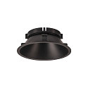 SLV LED Ceiling recessed luminaire NUMINOS DL XL, 3000K, IP20, rotatable / pivotable, 40�, 3300lm, UGR 21, black/black
