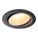 LED Ceiling recessed luminaire NUMINOS DL XL, 3000K, IP20, rotatable / pivotable, 40�, 3550lm, UGR 18, black/white