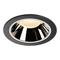 LED Ceiling recessed luminaire NUMINOS DL XL, 3000K, IP20, 40�, 3500lm, UGR 18, black/chrome