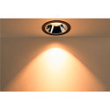 SLV LED Ceiling recessed luminaire NUMINOS DL XL, 3000K, IP20, 40�, 3500lm, UGR 18, black/chrome