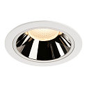 Plafondinbouwarmatuur NUMINOS DL XL IP20, chroom, wit