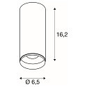 SLV Plafondarmatuur NUMINOS CL PHASE S IP20, zwart, wit