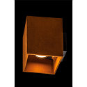 SLV Wandarmatuur voor buitenshuis RUSTY UP/DOWN WL hoekig IP65, antraciet, roest 