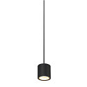 Pendelarmatuur OCCULUS PD SINGLE DTW Dim-To-Warm IP20, zwart, transparant dimbaar