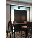 Pendelarmatuur OCCULUS PD SINGLE DTW Dim-To-Warm IP20, zwart, transparant dimbaar