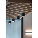 Pendelarmatuur OCCULUS PD SINGLE DTW Dim-To-Warm IP20, zwart, transparant dimbaar