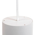 SLV Pendelarmatuur OCCULUS PD SINGLE DTW Dim-To-Warm IP20, transparant, wit dimbaar