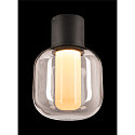 SLV LED Outdoor luminaire OVALISK CL LED Ceiling luminaire, CCT switch, 3000/4000K, 500/540lm, IP65, anthracite