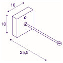SLV FITU CRANE BASE Wall holder, IP20, black