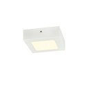 SLV LED Wall / Ceiling luminaire SENSER 12 CW, square, IP20, white, 8,5W, 4000K, 440lm