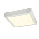 SLV LED Wall / Ceiling luminaire SENSER 24 CW, square, 15W, 1200lm, IP20, white, 4000K