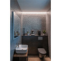 SLV LED Wall luminaire TRUKKO WL, square, IP44, aluminum