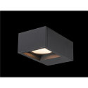 SLV LED Outdoor luminaire ESKINA FRAME WL LED Wall luminaire, CCT switch, 3000/4000K, 1100/1200lm, IP65, anthracite