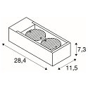 LED Outdoor luminaire ESKINA FRAME WL DOUBLE LED Wall luminaire, CCT switch, 3000/4000K, 1100/1200lm, IP65, anthracite