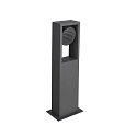 Staande armatuur voor buiten ESKINA FRAME SINGLE CCT CCT Switch, instelbaar IP65, antraciet 