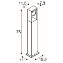 SLV Staande armatuur voor buiten ESKINA FRAME SINGLE CCT 1-vlams, CCT Switch, instelbaar IP65, antraciet 